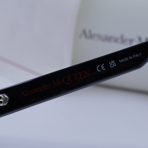 Alexander McQueen AM0332O 002 Eyeglasses Black 54mm Square Frame - Picture 8 of 10